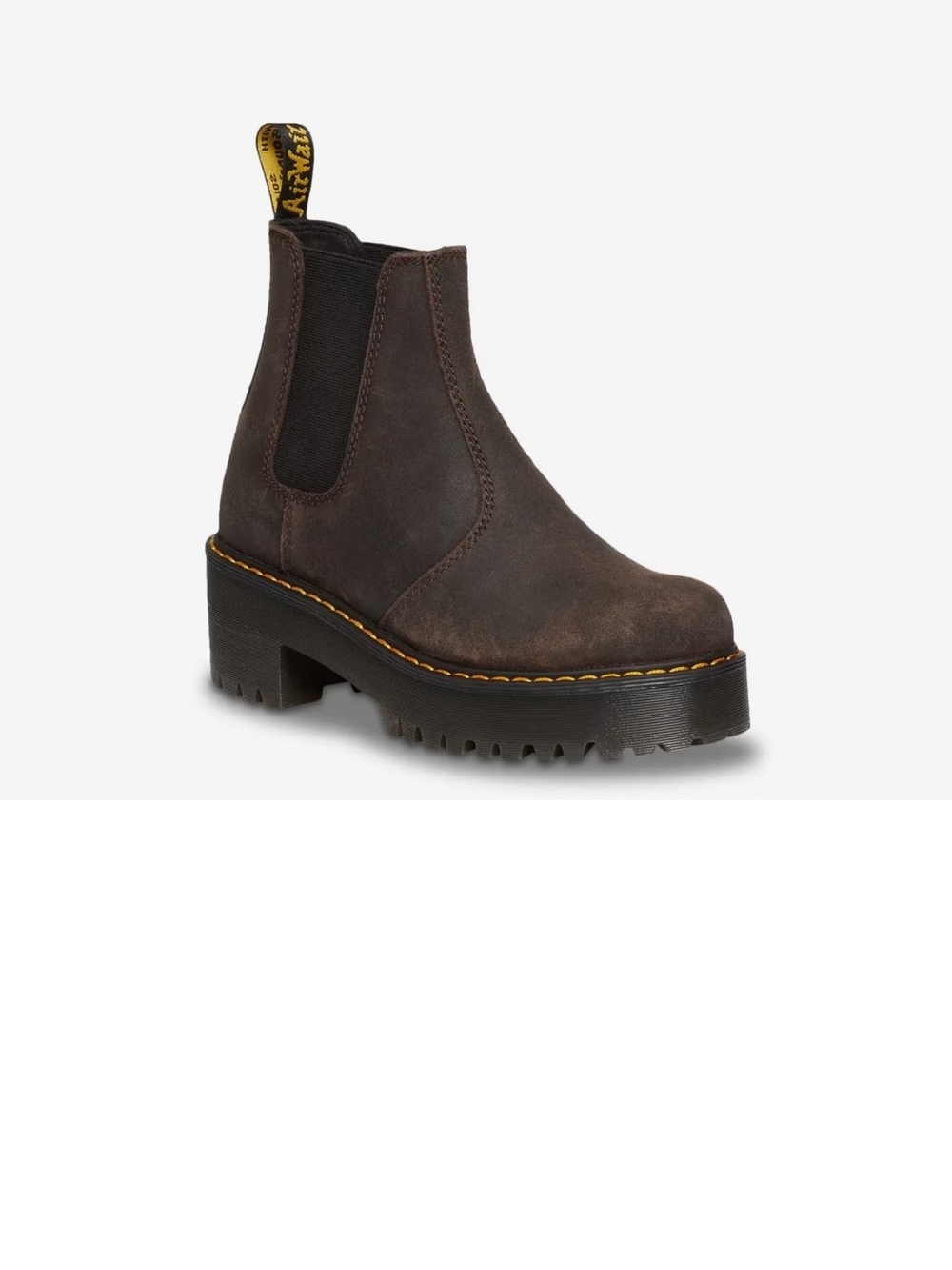 Dr. Martens Dark Brown Leather Chelsea Lug Boot